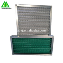 Filtro de aire industrial lavable en panel primario G4 con fibra sintética